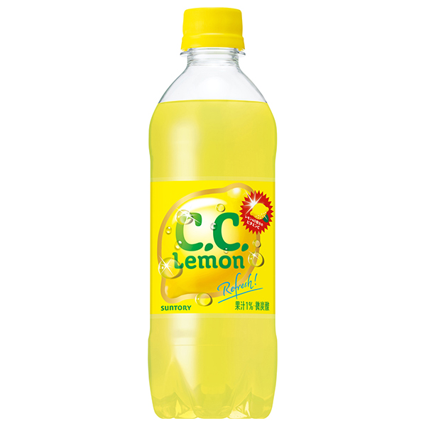 サントリー C.C.レモン【自動販売機用】 500mlペットボトル×24本入|ccレモン 炭酸飲料 自販機