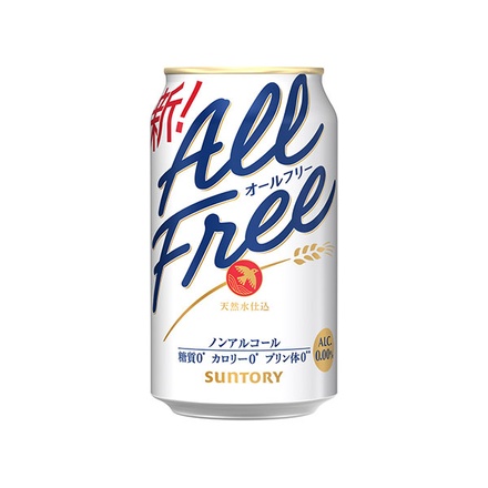 サントリー ALL FREE(オールフリー) 350ml缶×24本入×(2ケース)|ノンアルコールビール ビールテイスト 炭酸飲料
