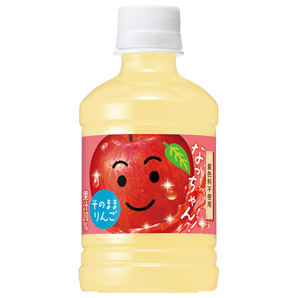 サントリー なっちゃん りんご 280mlペットボトル×24本入|果実飲料 アップルジュース 林檎 natchan!