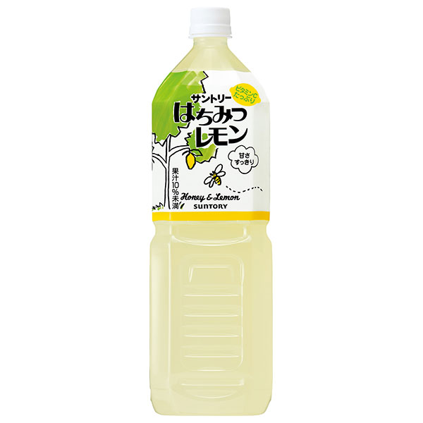 サントリー はちみつレモン 1.5Lペットボトル×8本入|果実飲料 1500ml PET はちみつれもん