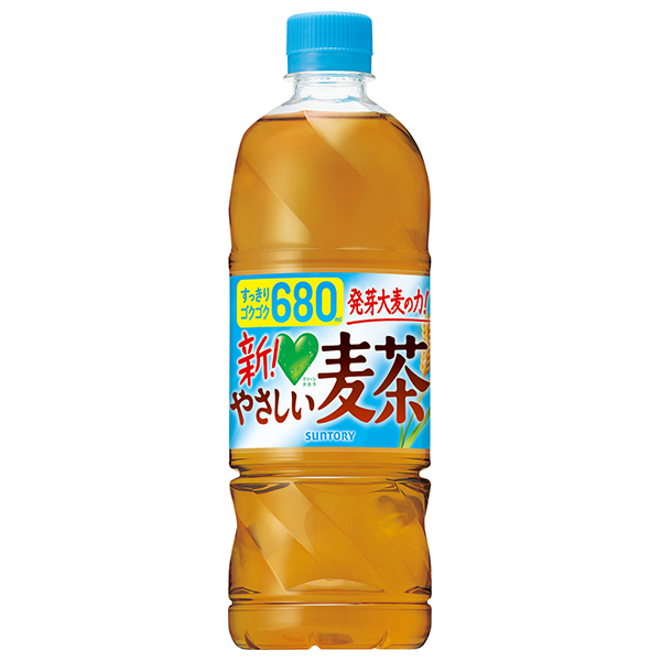 サントリー GREEN DA・KA・RA(グリーン ダカラ) やさしい麦茶【手売り用】 680mlペットボトル×24本入×(2ケース)|茶飲料 お茶 麦茶