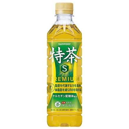 サントリー 緑茶 伊右衛門(いえもん) 特茶【手売り用】【特定保健用食品 特保】 500mlペットボトル×24本入×(2ケース)|特保 トクホ お茶 体脂肪 手売り用