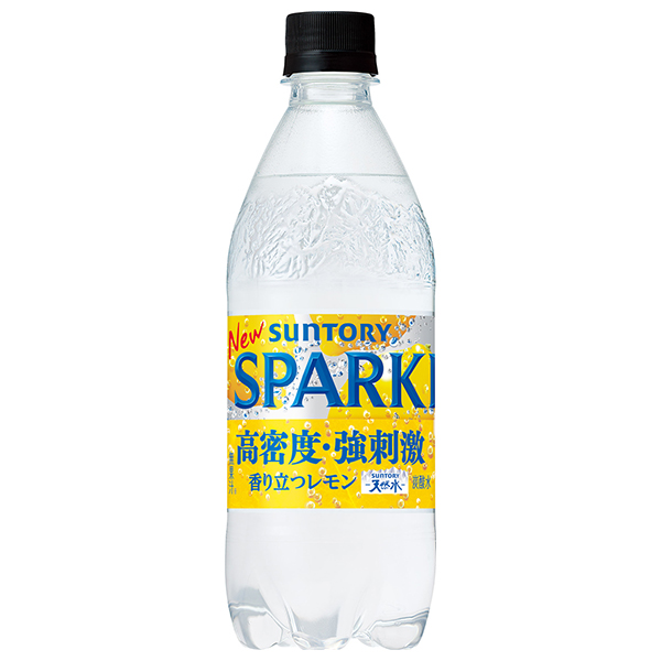 サントリー 天然水 SPARKLING(スパークリング)レモン【手売り用】 500mlペットボトル×24本入|炭酸 檸檬 れもん スパークリング