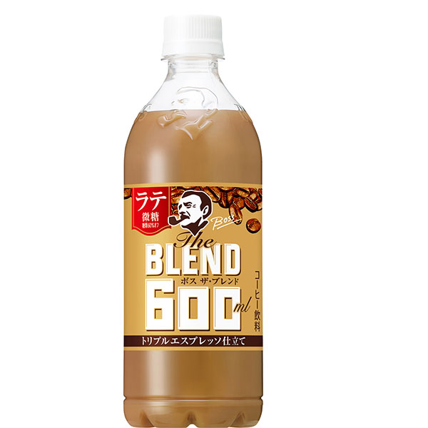 サントリー ボス The BLEND(ザ・ブレンド) ラテ微糖 600mlペットボトル×24本入|ラテ 微糖 BOSS ブレンド