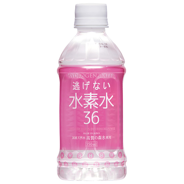 奥長良川名水 水素水36 ピンク 350mlペットボトル×24本入|ミネラルウォーター 水素 鉱水