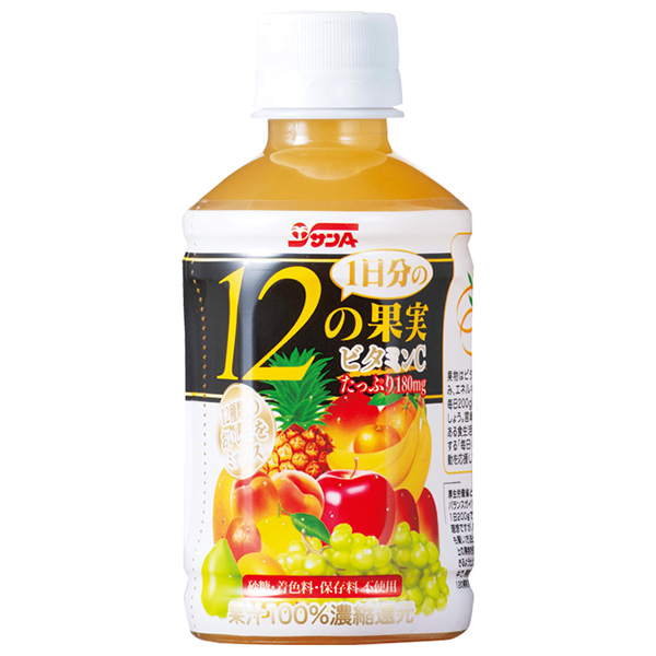 サンA 1日分の12の果実 240mlペットボトル×24本入|果実飲料 ミックス PET フルーツ