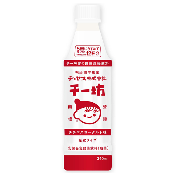 チチヤス チー坊 乳酸菌飲料 340mlペットボトル×24本入×(2ケース)|乳酸菌 健康応援 飲料 希釈 タイプ ヨーグルト 味