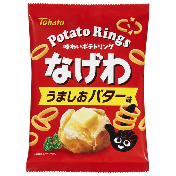 東ハト なげわ うましおバター味 57g×12袋入|お菓子 スナック菓子 塩 しお味