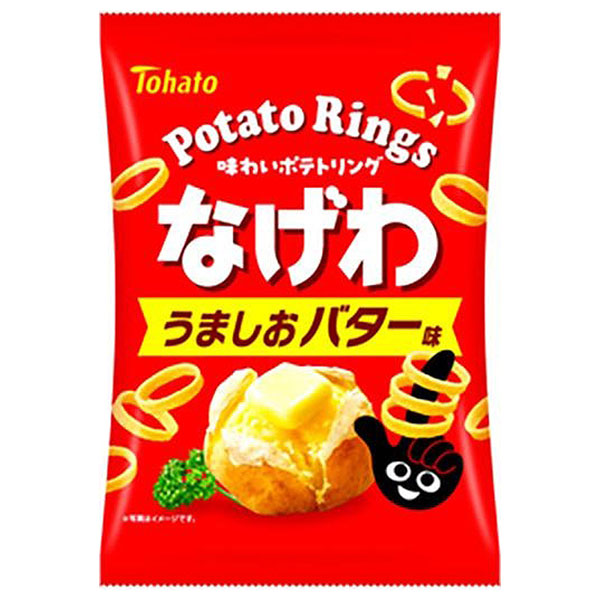 東ハト なげわ うましおバター味 57g×12袋入 メーカー 問屋直送|スナック菓子 お菓子 塩味 バター味