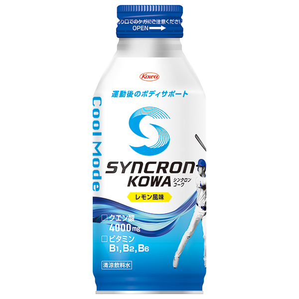 興和 シンクロンコーワ クールモード レモン風味 400mlボトル缶×24本入×(2ケース)|スポーツ飲料 レモン