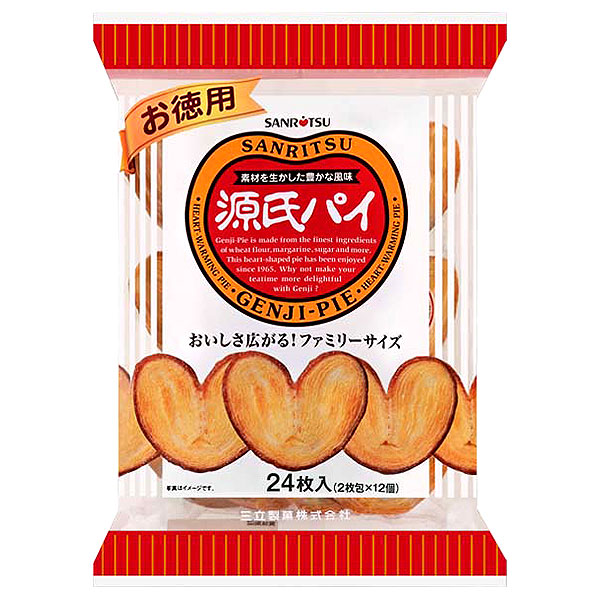 三立製菓 お徳用 源氏パイ 24枚(2枚×12)×12袋入|お菓子 スナック菓子 パイ 源氏パイ
