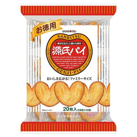 三立製菓 お徳用 源氏パイ 20枚×12袋入|お菓子 スナック菓子 パイ 源氏パイ お徳用 ファミリーサイズ 個包装 焼き菓子