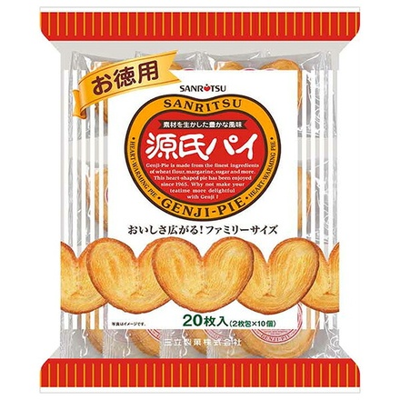 三立製菓 お徳用 源氏パイ 20枚×12袋入 メーカー 問屋直送|お菓子 スナック菓子 パイ お徳用 源氏パイ 個包装 20枚入り おやつ パイ菓子 ファイリーサイズ