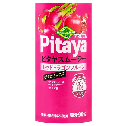 フルッタフルッタ ピタヤスムージー 195gカートカン×15本入 チルド 冷蔵品|スムージー フルーツ ミックス ざくろ ミックスジュース 果汁