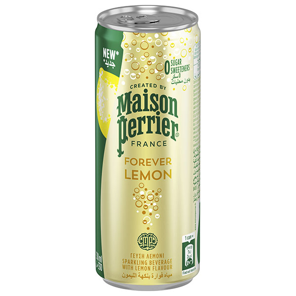 日仏貿易 ペリエ フォーエバーレモン 330ml缶×24本入|炭酸飲料 フルーツ 缶 檸檬
