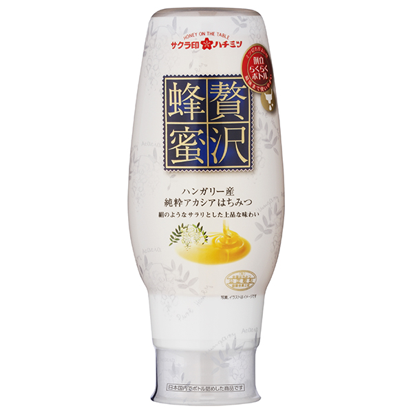 加藤美蜂園 サクラ印 贅沢蜂蜜ハンガリー産純粋アカシアはちみつ 290g×12本入|嗜好品 シロップ はちみつ 蜂蜜