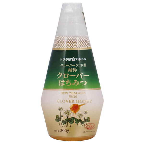 加藤美蜂園 サクラ印 ニュージーランド産 クローバーはちみつ 300g×12本入|嗜好品 シロップ ハチミツ 蜂蜜