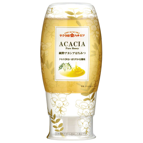 加藤美蜂園 サクラ 純粋アカシアはちみつ 200g×12本入|嗜好品 はちみつ 蜂蜜 アカシヤ サクラ印 甘味料