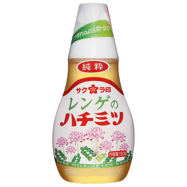 加藤美蜂園 サクラ印 純粋レンゲハチミツ 150g×15本入|嗜好品 シロップ はちみつ 蜂蜜