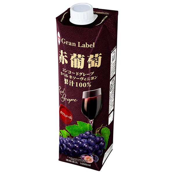 スジャータ 赤葡萄(濃縮還元) 1000ml紙パック×6本入|果実飲料 グレープ 紙パック ぶどう 1L 1l 100%