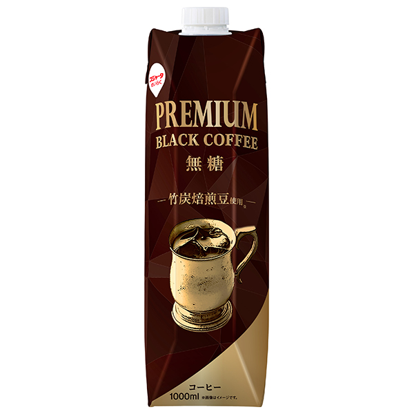 スジャータ プレミアム ブラックコーヒー 無糖 1000ml紙パック×6本入×(2ケース)|珈琲 アイス コーヒー 無糖 ブラック 1l 1L