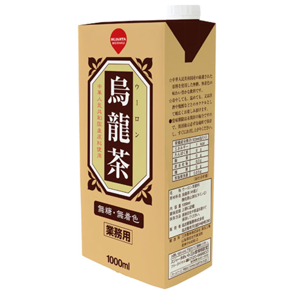 スジャータ 業務用 烏龍茶 1000ml紙パック×6本入|お茶 烏龍茶 ウーロン茶 1l 1L 紙パック