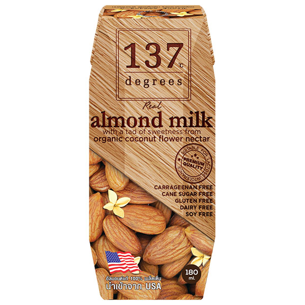 HARUNA(ハルナ) 137ディグリーズ アーモンドミルク オリジナル 180ml紙パック×36本入|アーモンドミルク 紙パック アー乳