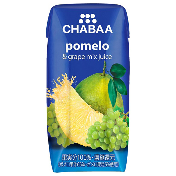 HARUNA(ハルナ) CHABAA(チャバ) 100%ミックスジュース ポメロ 180ml紙パック×36本入|ポメロ ぶどう 葡萄 グレープ ジュース 果汁100%