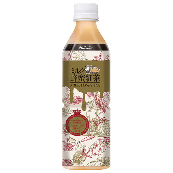 HARUNA(ハルナ) ミルク蜂蜜紅茶 500mlペットボトル×24本入|茶飲料 蜂蜜 紅茶 PET