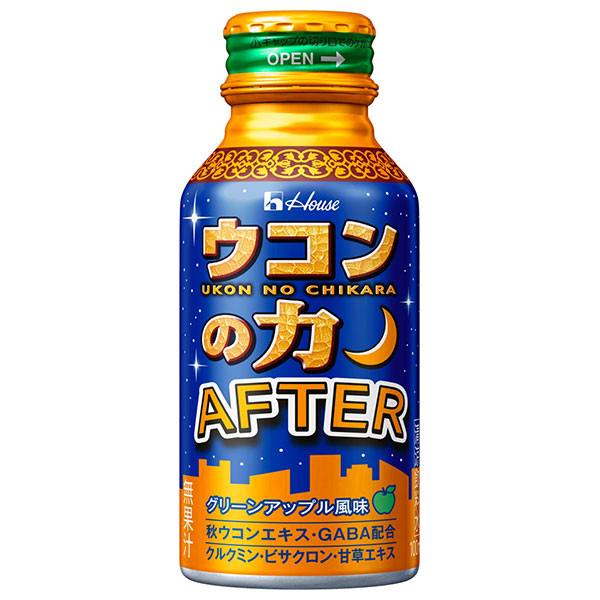 ハウスウェルネスフーズ ウコンの力 AFTER 100mlボトル缶×30本入|栄養 ウコン ビタミン ハウス ボトル缶