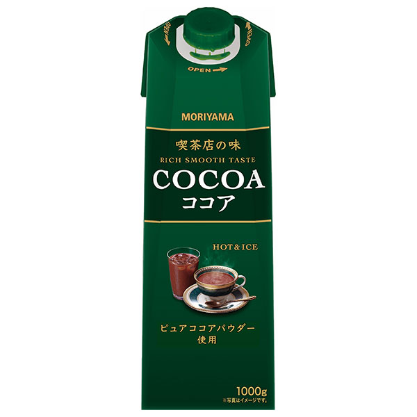 守山乳業 喫茶店の味 ココア 1000g紙パック×6本入×(2ケース)|アイスココア 1l 1L 紙パック