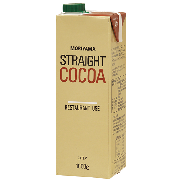 守山乳業 MORIYAMA ストレートココア(口栓付) 1000g紙パック×6本入|アイスココア 1l 1L 紙パック