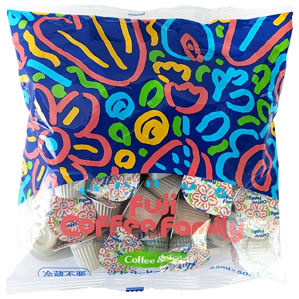 守山乳業 冨士 コーヒーファミリー (4.5ml×50個)×10本入×(2ケース)|クリーミー 嗜好品 コーヒー用