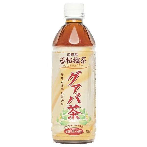 日本薬剤 グァバ茶 500mlペットボトル×24本入×(2ケース)|茶飲料 健康茶 PET お茶 ビタミンC