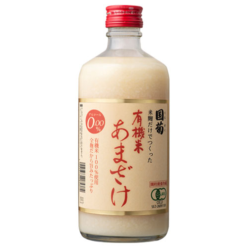 篠崎 国菊 有機米あまざけ 550g瓶×12本入|甘酒 あまざけ 米麹 ノンアルコール 有機JAS規格