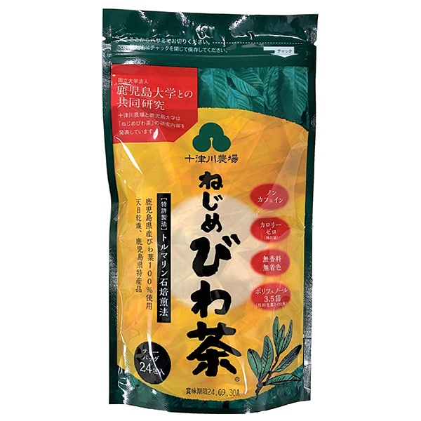 十津川農場 ねじめびわ茶24 (2gティーバッグ 24包入) 24P×2袋入|嗜好品 茶飲料 健康茶 ティーパック