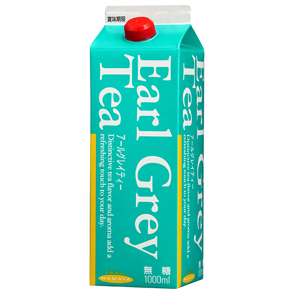 ハマヤ アールグレイティー 無糖 1000ml紙パック×12本入×(2ケース)|紅茶 無糖 アイスティー1l 1L