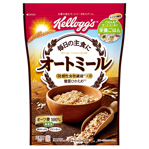 ケロッグ オートミール 330g×6袋入|一般食品 健康食品 袋 オートミール