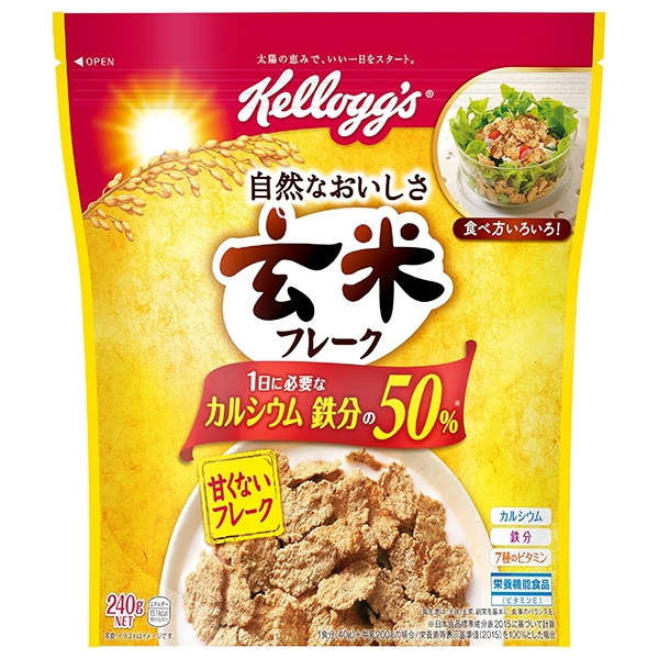 ケロッグ 玄米フレーク 240g×6袋入×(2ケース)|一般食品 健康食品 袋