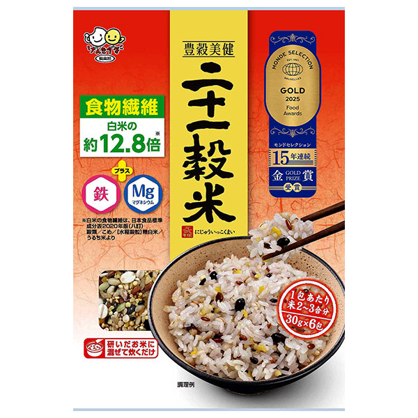 種商 二十一穀米 スティック (30g×6)×12袋入|一般食品 雑穀 袋 食物繊維 炊飯用 無洗 2~3合 混ぜて炊くだけ
