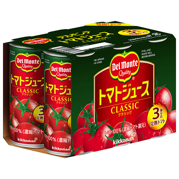 デルモンテ トマトジュース(有塩)(6缶パック) 190g缶×30(6×5)本入|野菜 トマト 缶