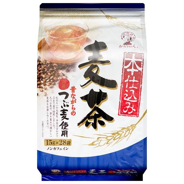 宇治森徳 本仕込み麦茶 15g×28袋×12袋入|嗜好品 インスタント ティーバッグ 茶飲料 麦茶