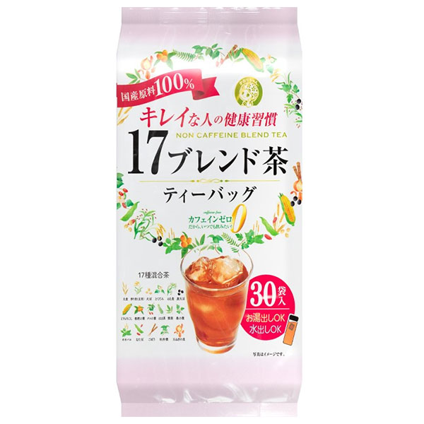 宇治森徳 17ブレンド茶 ティーバッグ 6g×30袋×20袋入|嗜好品 インスタント ティーパッグ 茶飲料 カフェインゼロ