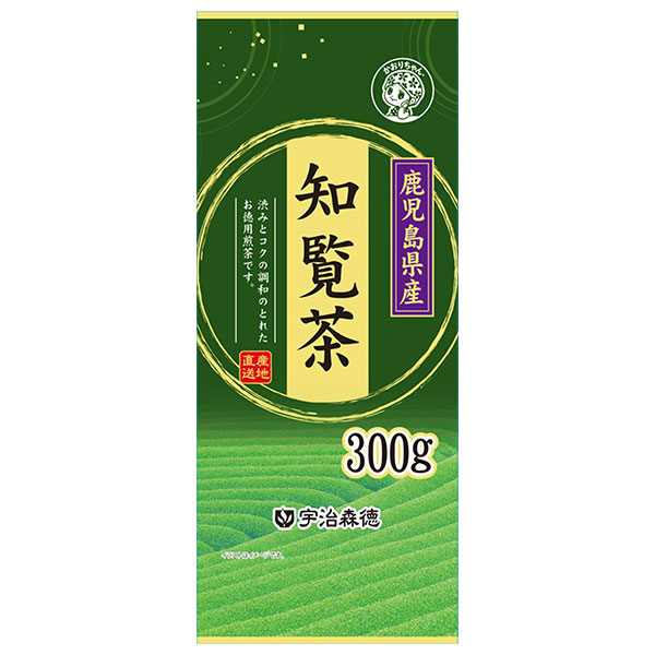 宇治森徳 知覧茶 300g×12袋入|嗜好品 インスタント 茶飲料 煎茶 茶葉