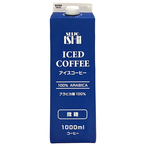 成城石井 アイスコーヒー 微糖 1000ml紙パック×12本入|アイスコーヒー 微糖 1L 珈琲