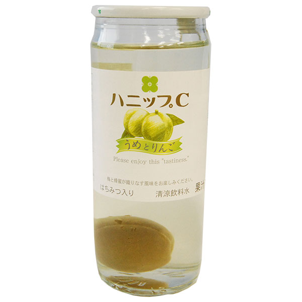 プラム食品 ハニップC うめとりんご 200g瓶×15本入|梅 ジュース 果汁 うめ