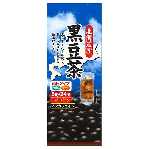 ちきりや 北海道黒豆茶ティーパック (5g×24袋)×10袋入|黒豆茶 ティーバッグ お茶 インスタント ノンカフェイン