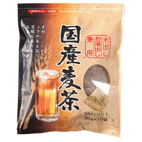 ちきりや 国産麦茶 三角ティーパック (30g×10袋)×20袋入|麦茶 ティーバッグ