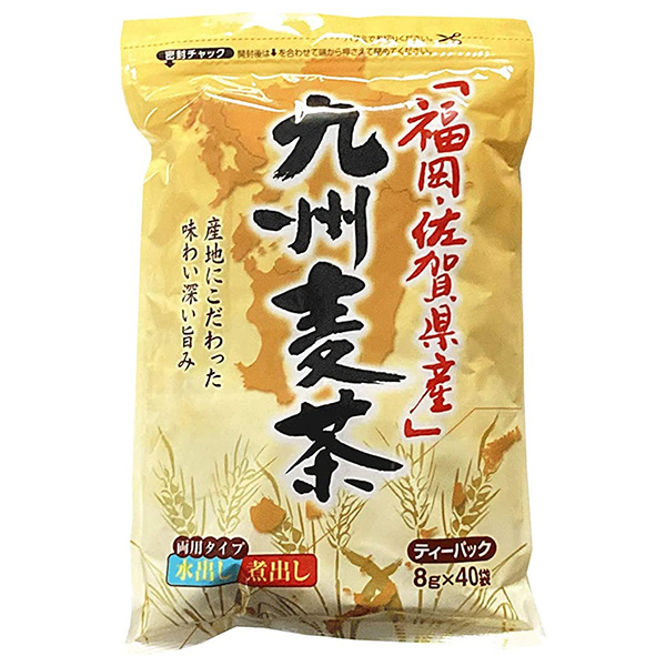 ちきりや 福岡・佐賀県産 九州麦茶ティーパック (8g×40袋)×20袋入|むぎ茶 ティーバッグ