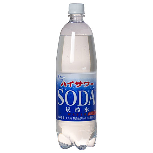 博水社 ハイサワー 炭酸水 1000mlペットボトル×15本入|炭酸飲料 割り材 PET